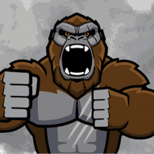 Gif animé King Kong torse